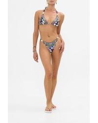 CAMILLA - Strap Trim Bikini Top With Thick Neck Tie Basked - Lyst