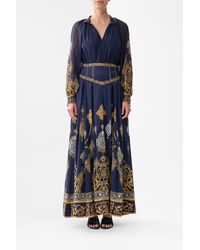 CAMILLA - Corset Waist Maxi Skirt The Imperial Gate - Lyst