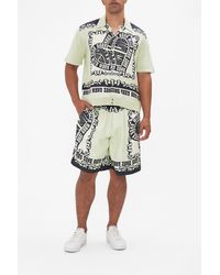 CAMILLA - Knit Sleeve Silk Shirt Double Dutch - Lyst
