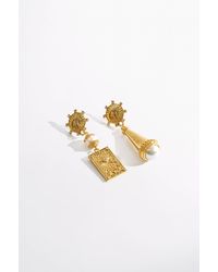 CAMILLA - Bohemian Babylon Asymmetrical Charm Earrings - Lyst
