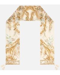 CAMILLA - Long Silk Crinkle Chiffon Scarf A Certain Je Ne Sais Quoi - Lyst