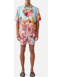 CAMILLA - Short Sleeve Oversized Shirt Papers And Curious Capers - Lyst