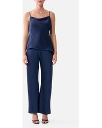 CAMILLA - Bias Cut Drawstring Pant Silk Essentials - Lyst
