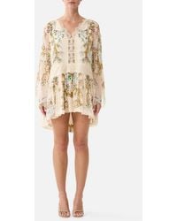 CAMILLA - Relaxed Short Dress With Dropped Waist A Certain Je Ne Sais Quoi - Lyst