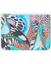 CAMILLA - Small Canvas Clutch Butterfly Bohemia - Lyst