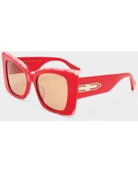 CAMILLA - Where's My Valet Sunglasses Solid Poppy Ivory Marble - Lyst