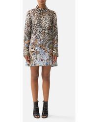 CAMILLA - Mini Shirt Dress Fiesta, Siesta, Repeat - Lyst