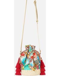 CAMILLA - Tie Top Bucket Bag With Tassels Meet Me - Lyst