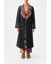 CAMILLA - Coat With Vest Detail Patchwork Alchemy - Lyst