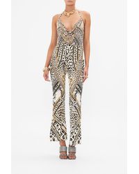 CAMILLA - Cowl Neck Bodysuit Mosaic Muse - Lyst