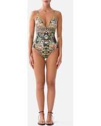 CAMILLA - High Tri One Piece W Front Trim Palace Zoology - Lyst