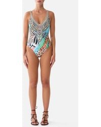 CAMILLA - V Neck One Piece W V Back Butterfly Bohemia - Lyst
