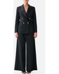CAMILLA - Double Breasted Suit Jacket Night Garden - Lyst