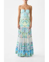 CAMILLA - Jersey Spliced Tiered Skirt - Lyst