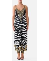 CAMILLA - V-Neck Bias Cami Zig Zag Zoo - Lyst