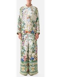 CAMILLA - Wide Leg Waisted Pant Art For The Empress - Lyst