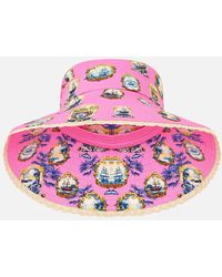 CAMILLA - Wide Brim Bucket Hat Salty Splendour - Lyst