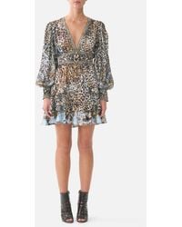 CAMILLA - Button Front Frill Dress Fiesta, Siesta, Repeat - Lyst