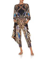 Camilla Jersey Drape Pant With Pocket Dragon Lady - Multicolor