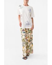 CAMILLA - Oversized Band Tee Welcome To The Lotus - Lyst