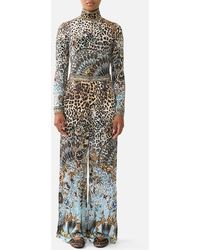 CAMILLA - Minimal Wide Leg Pant Fiesta, Siesta, Repeat - Lyst