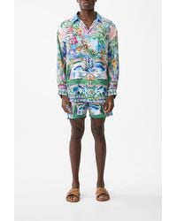 CAMILLA - Long Sleeve Oversized Shirt Spirit Of Santa Maria - Lyst