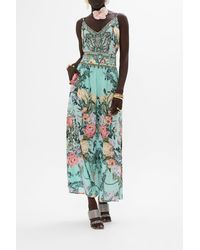 CAMILLA - Shirred Waist Pant Petal Promise Land - Lyst