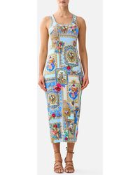 CAMILLA - Jersey Scoop Neck Tank Dress Verses - Lyst