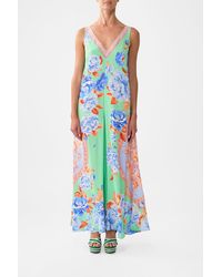 CAMILLA - V Neck Flared Jumpsuit Topkapi Pop - Lyst