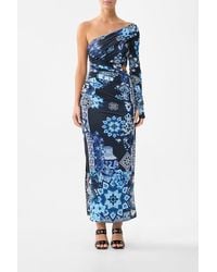 CAMILLA - One Shoulder Jersey Cut Out Dress A Tiled Wonderland - Lyst