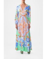 CAMILLA - Printed Lantern Sleeve Dress - Lyst