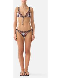 CAMILLA - Skimpy Bikini Bottom With Ruched Edges Daughters Of Duende - Lyst