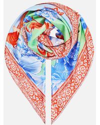 CAMILLA - Large Crystalled Silk Square Scarf Topkapi Pop - Lyst