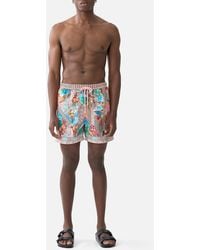 CAMILLA - Elastic Waist Mid Length Boardshorts - Lyst