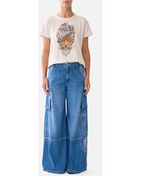 CAMILLA - Wide Leg Cargo Jean - Lyst