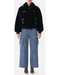 CAMILLA - Faux Fur Bomber With Pocket Details Fiesta, Siesta, Repeat - Lyst