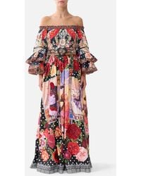 CAMILLA - Belted Maxi Skirt Daughters Of Duende - Lyst