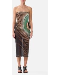 CAMILLA - Tube Beach Midi Dress A Wink To The Wild - Lyst