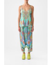 CAMILLA - Tank Top With Strap Bead Detail The Concubines Corridor - Lyst