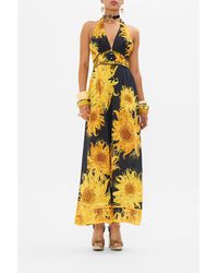 CAMILLA - Halterneck Jumpsuit With Tie Neck Make Me Your Masterpiece - Lyst