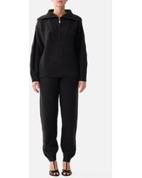 CAMILLA - Half Zip Knit Sweater Night Garden - Lyst