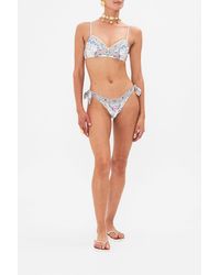 CAMILLA - Dip Front Pant With Ties Season Of The Siren - Lyst