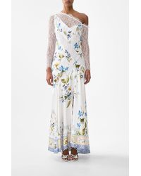 CAMILLA - Lace Splice One Shoulder Dress Botanical Ballads - Lyst