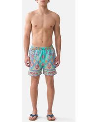 CAMILLA - Mid Length Boardshort With Elastic Waist The Concubines Corridor - Lyst