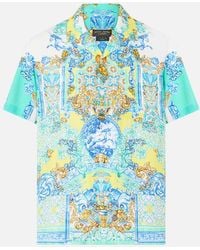 CAMILLA - Short Sleeve Camp Collared Shirt Dial Up The Tiles - Lyst