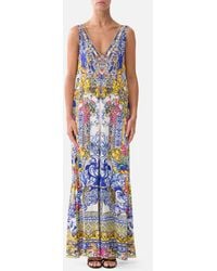 CAMILLA - V Neck Flared Jumpsuit España Nirvana - Lyst