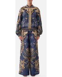 CAMILLA - Bomber Jacket With Shirred Cuff Cloaked - Lyst