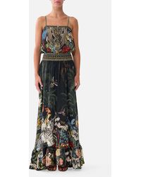 CAMILLA - Shirred Waist Long Dress Palace Zoology - Lyst