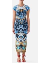 CAMILLA - Jersey Tank Dress With Cap Sleeves Sweet Sacré Bleu - Lyst