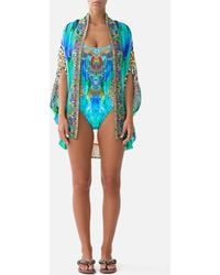 CAMILLA - Open Front Cardi Cape Jungle Flight - Lyst